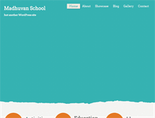 Tablet Screenshot of madhuvanschool.org